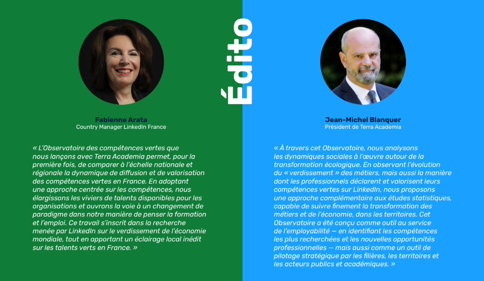 De premiers enseignements sur la montée des compétences vertes.